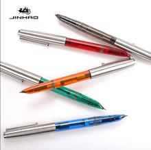 Jinhao colores pluma estilográfica moda 51 Series medio 0,38mm pluma plumín reemplazar tinta estudiante caligrafía pluma Oficina escuela suministros 2024 - compra barato