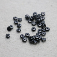 100PCS Boutique Wholesale Black Beeswaxes separate beads Fittings for Accessory DIY Machining parts 6mm components Findings 2024 - buy cheap