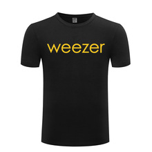 Punk Rock Weezer Letter Printed T Shirts Men Hip Hop Short Sleeve O Neck Cotton Man T-Shirt Cool Funny Streetwear Top Tees 2024 - buy cheap