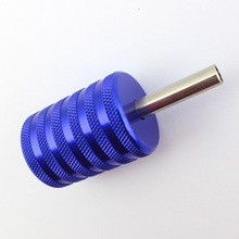 Aluminum Alloy Grip 35MM 1pcs tattoo grips for tattoo machines, blue and red color grip tattoo body machine tattoo supplier 2024 - buy cheap