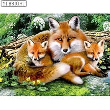 Diamante pintura Animal fotos de diamantes de imitación diamante del bordado de venta Fox bordado de diamantes mosaico para manualidades regalo hecho a mano 2024 - compra barato