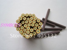 C-10 Free Shipping 100pcs 5mm Brown Flower Polymer Clay Cane Fancy Nail Art  Polymer Clay Cane 2024 - buy cheap