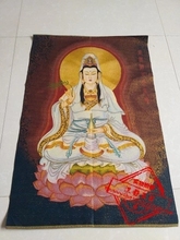 Tangka Embroidery Brocade Hanging Picture of Ruyi Guanyin Bodhisattva 2024 - buy cheap