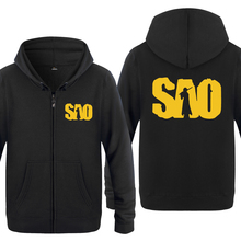 Sword Art Online SAO Anime Sweatshirts Men 2018 Mens Zipper Hooded Fleece Hoodies Cardigans 2024 - buy cheap