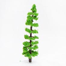 10Pieces/Pack Model Fir Tree Train Plastic Green Tree Set Scenery Landscape Miniatures Layout HO N 2022 - buy cheap