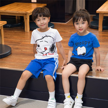 Летняя детская футболка для мальчиков футболки с короткими рукавами и рисунком для маленьких девочек хлопковая детская футболка футболки с круглым вырезом, одежда для мальчиков 2024 - купить недорого