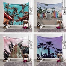 Tapiz de playa de poliéster para decoración del hogar, Mural colgante de pared Natural, acogedora, con estampado de dibujos animados, estilo costero 2024 - compra barato