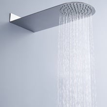 wall mounted round rainfall shower head concealed Ultra thin stainless steel bathroom shower faucet 2024 - buy cheap