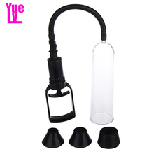 YUELV Male Penis Pump Enlarger Vacuum Extender Bigger Growth Enlargement Enhancer +3 Sleeves Adult Sex Toys Products For Men 2024 - buy cheap