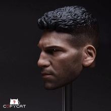 Cabeza de gato de juguete personalizada, escultura de cabeza de Punisher, Frank, castillo, Jon Berntha, Onesixth de PVC para figuras de acción de 12 pulgadas, 1/6 2024 - compra barato