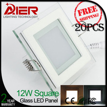 Top quality CE 12w led panel light square with fedex free shipping wholesale AC85-265V 2024 - buy cheap