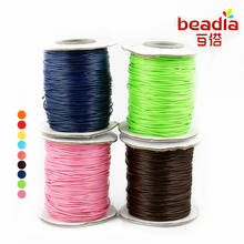 wire diameter 0.8MM, 80meters/roll Waxed Thread Cotton Cord String Strap Rope Bead jewelry findings for DIY Bracelet Necklace 2024 - buy cheap