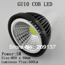 Envío Gratis 85-265V regulable 5W GU10 COB LED lámpara de luz led foco Blanco/blanco cálido led iluminación 2024 - compra barato