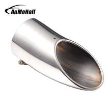 AuMoHall Curved Car Exhaust End Tip Stainless Steel Tail Pipe Exhaust Systems Car Accessories 2024 - buy cheap