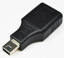 Переходник с разъема USB 2,0 A на Mini USB B с 5-контактным штекером OTG F/M 2024 - купить недорого
