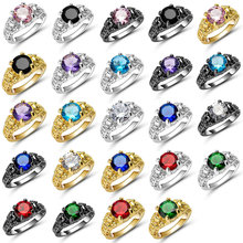 Anillos de Compromiso de circonia AAA de 3,25 quilates para mujer, color dorado y plateado, anillos de boda para mujer, joyas de cristales austriacos, joyería de alta calidad 2024 - compra barato