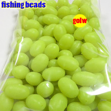 HOT fihsing plastic luminous fishing beads glow in the dark 2*3 3*4----12*16mm more size choose color is YELLOW 2024 - buy cheap