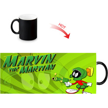 Marvin caneca termossensível a frio, caneca de cerâmica que muda de cor, copo de chá de transformação mágica 12oz 2024 - compre barato