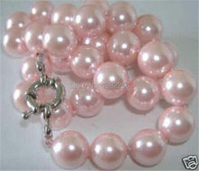 new  Fashion Style diy 8mm Pink South Sea Shell Pearl Necklace 18"  2 pieces/lot fashion jewelry     JT6247 2024 - buy cheap