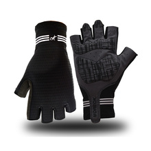 Cycling Gloves Black Half Finger Bicycle Gloves Shockproof Breathable MTB Mountain Road Bike Gloves Men Sports Cycle Gloves 2024 - buy cheap