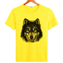 Bgtomate marca original de boa qualidade impressão do homem lobo rei estilo quente t camisa três cores manga curta confortável legal camisa 2024 - compre barato