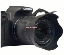 Parasol de lente de cámara de 2 piezas, 58mm, EW-63C, para 400d, 600d, 650d, 100d, 1100d, 700d, 1200d, 60d, 700d, 18-55mm, f/3,5-5,6 IS, filtro STM 2024 - compra barato