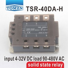 40DA TSR-40DA-H Three-phase High voltage type SSR input 4-32V DC load 90-480V AC single phase AC solid state relay 2024 - buy cheap