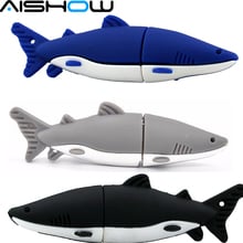 Pen drive USB Flash Drive 8GB Silicone shark shape Pendrive USB 2.0 Memory stick U Disk flash card 16-518 2024 - buy cheap