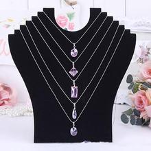 Necklace Bust Jewelry Pendant Chain Display Holder Neck Velvet Stand Easel new 2024 - buy cheap