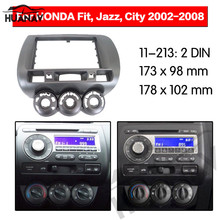 HUANAV-Adaptador de instalación fascia para Radio de coche, accesorio estéreo para Honda Jazz, marco de Audio Fascias, 2DIN, 2002-2008 2024 - compra barato