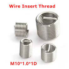 Inserción de rosca de cable de acero inoxidable, buje de tornillo M10, 50 Uds., M10 x 1,0 X 1D 2024 - compra barato