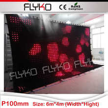 dubai wholesale market professional dj led video curtain P10 4x6m 2024 - buy cheap
