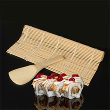 DIY cocina Sushi herramientas Sushi rodillo de Material de bambú de laminación de Sushi DIY arroz molde cocina herramientas de cocina 2024 - compra barato