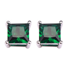 New Arrival Simulated Emerald Women Earrings 925 Sterling Silver Free Shipping Newest Fashion Jewelry Earrings PE47 2024 - buy cheap