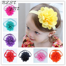 Fancy Kids Headband European American Style Korean Mesh Elastic Children's Hairband Baby Colorful Flower Cute Hair Accessories 2024 - buy cheap