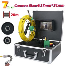 MAOTEWANG 7 inch 17mm Pipe Sewer Inspection Video Camera Drain Pipe Sewer Inspection Camera System 1000 TVL 20M 2024 - buy cheap