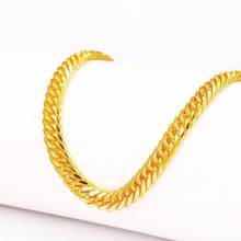 MxGxFam-collares de cadena cubanos de hip hop para hombre, joyería de moda, Color oro puro de 24 k, sin níquel, 60 cm x 6 mm 2024 - compra barato