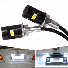 2 uds., luces LED para matrícula de motocicleta SMD 5630, luces delanteras para matrícula de coche, bombillas con tornillo de diseño blanco 2024 - compra barato