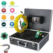 Pipe Inspection Video Camera, 20M/30M/40M/50M IP68 Waterproof Drain Pipe Sewer Inspection Camera System 7"LCD 1000 TVL Camera 2024 - buy cheap