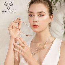 Viennois Fashion Jewelry Rose Gold Plated Long Necklace Chain Necklace For Women Korean Style Necklace 2024 - buy cheap