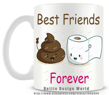 2020 Rikivity Best Friend Funny Novelty Travel Mug 11oz Ceramic White Coffee Tea Milk Cup Personalized Christmas Birthday Gifts 2024 - buy cheap