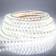 Faixa super brilhante de led, tira flexível de led, 60leds por metro, 5050 v-120v, alta tensão, branco frio, à prova d'água