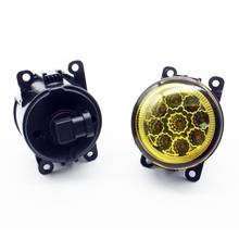 2pcs Car Styling Round Front Bumper LED Fog Lights DRL Daytime Running Driving Yellow For Subaru Outback 2010-2012 2024 - buy cheap