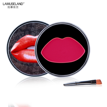 Lamuseland pincel de maquiagem de veludo fosco, lábios vermelhos, para presente multifuncional paleta de maquiagem blush sombra 2g # l220 2024 - compre barato