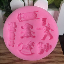 New Arrival Paradise For Children Shaped 3D Silicone Cake Fondant mold, Cake Decoration tools, soap, Candle Moulds D097 2024 - buy cheap