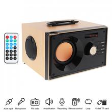 Home Theater Wireless Wood Stereo Surround Bass Gun Bluetooth-compatible Speaker Support TF Card U Disk FM AUX for Phones PC 2024 - buy cheap