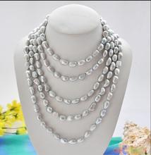 Collar de perlas barrocas grises de agua dulce, gran oferta, ", 14mm 2024 - compra barato