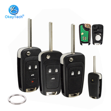 OkeyTech-llave de Control remoto plegable con Chip ID46 de 433Mhz para Opel, Vauxhall, Astra, J, G, H, Insignia, Corsa D 2024 - compra barato