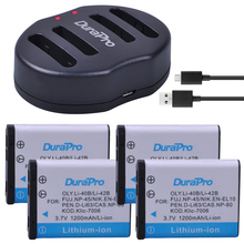 Pilhas usb de carregamento duplo, 4 unidades, para câmera olympus fe160 fe190 fe210 fe220 fe240 fe250 2024 - compre barato