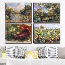 Casa Decoração Wall Art Pictures Fro Sala Poster Pinturas Da Lona de Impressão Francês Pierre-5 Auguste Renoir pintura Oli 2024 - compre barato